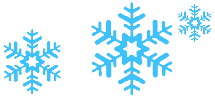 Tecknade snöflingor
